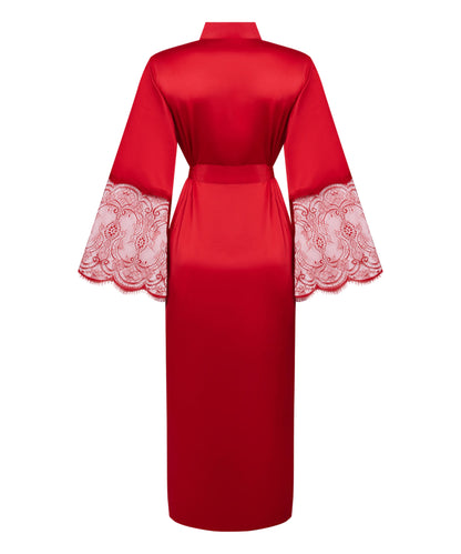 Hunkemoller_Red_Kimono Long Satin Lace_302694_Chili Pepper_05