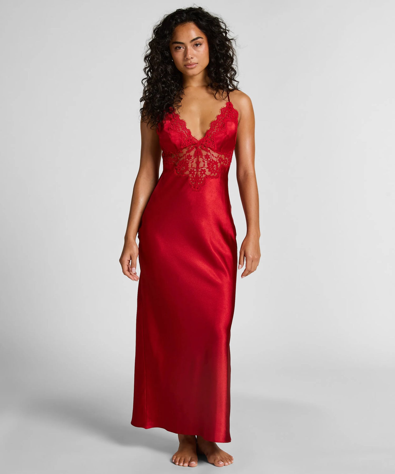 Hunkemoller_Red_Mya Slipdress_302696_Chili Pepper_01