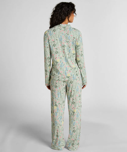 Hunkemoller_Green_Pyjama Jacket Jersey_302700_HKM Green_03