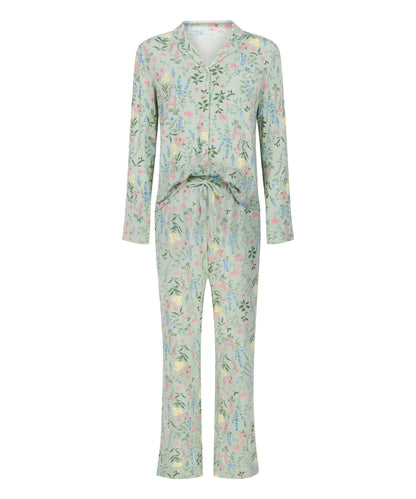 Hunkemoller_Green_Pyjama Jacket Jersey_302700_HKM Green_04