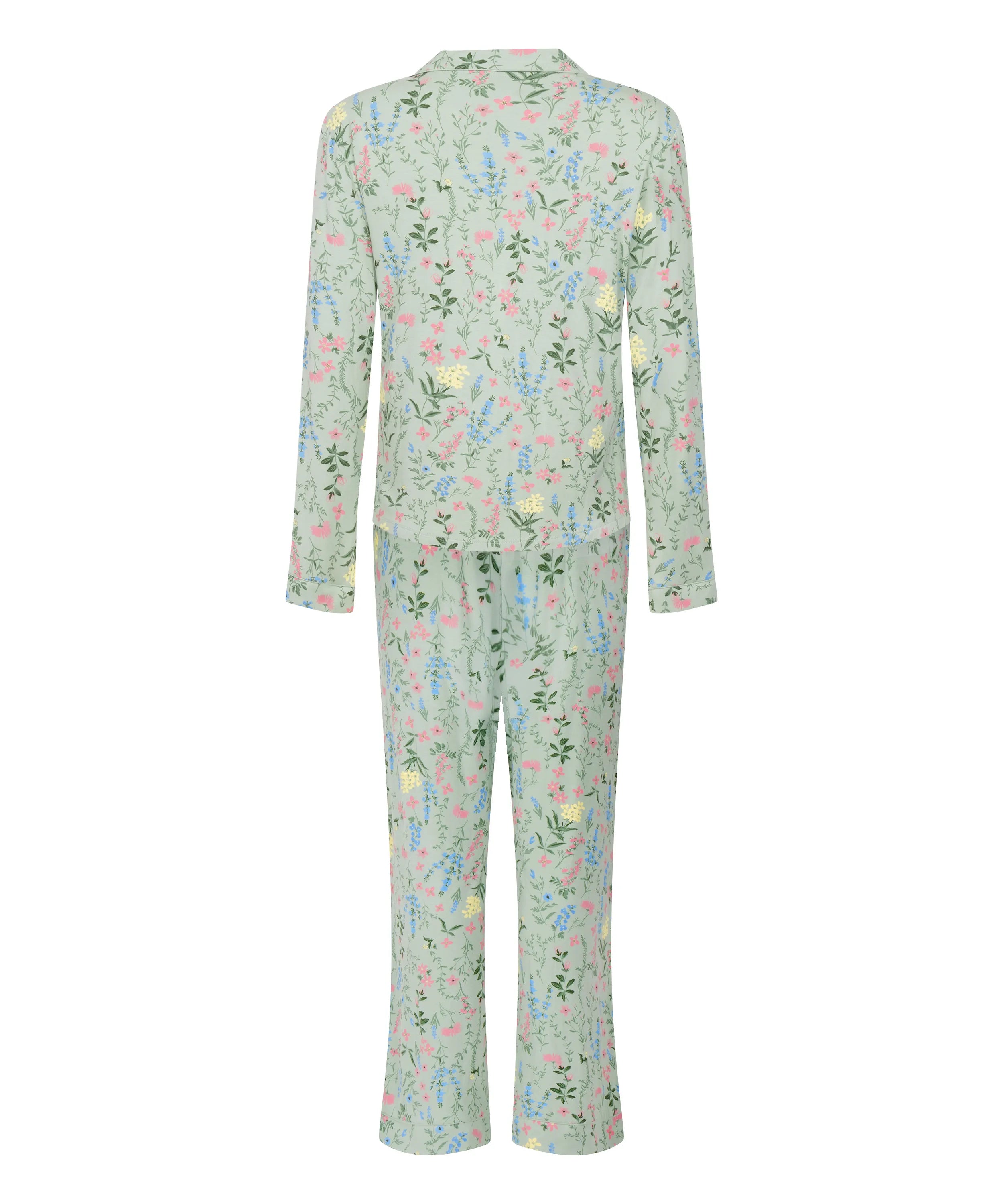 Hunkemoller_Green_Pyjama Jacket Jersey_302700_HKM Green_05