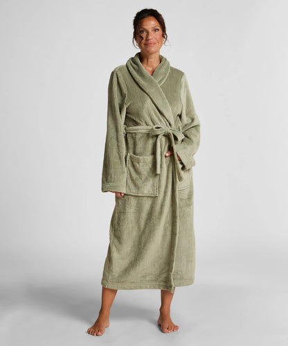 Hunkemoller_Green_Fleece Bathrobe_302708_Seagrass_01