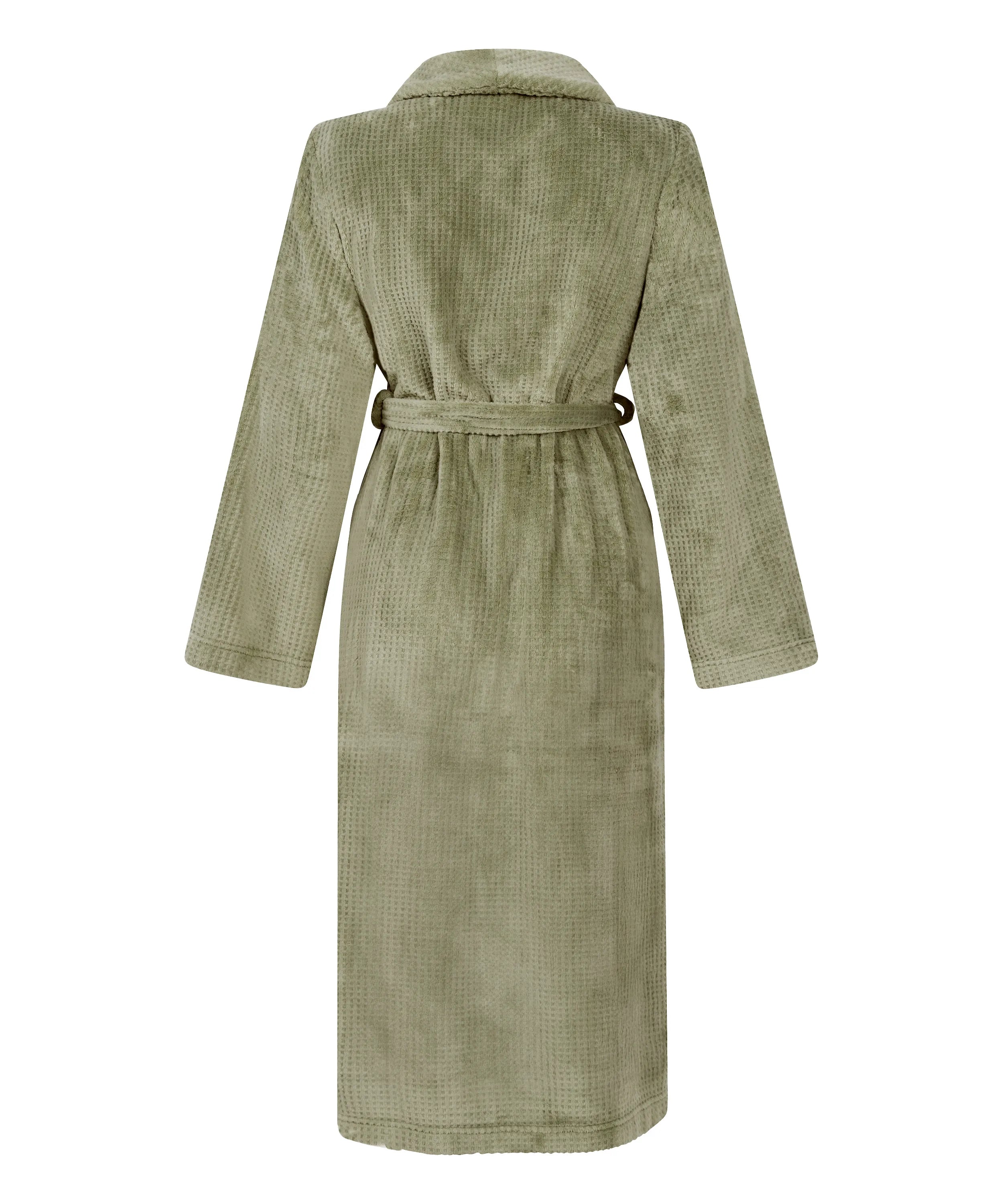 Hunkemoller_Green_Fleece Bathrobe_302708_Seagrass_05