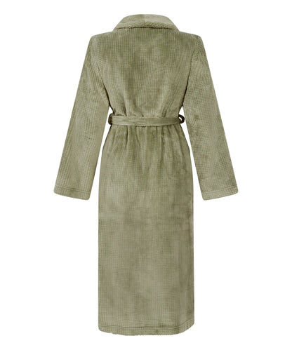 Hunkemoller_Green_Fleece Bathrobe_302708_Seagrass_05