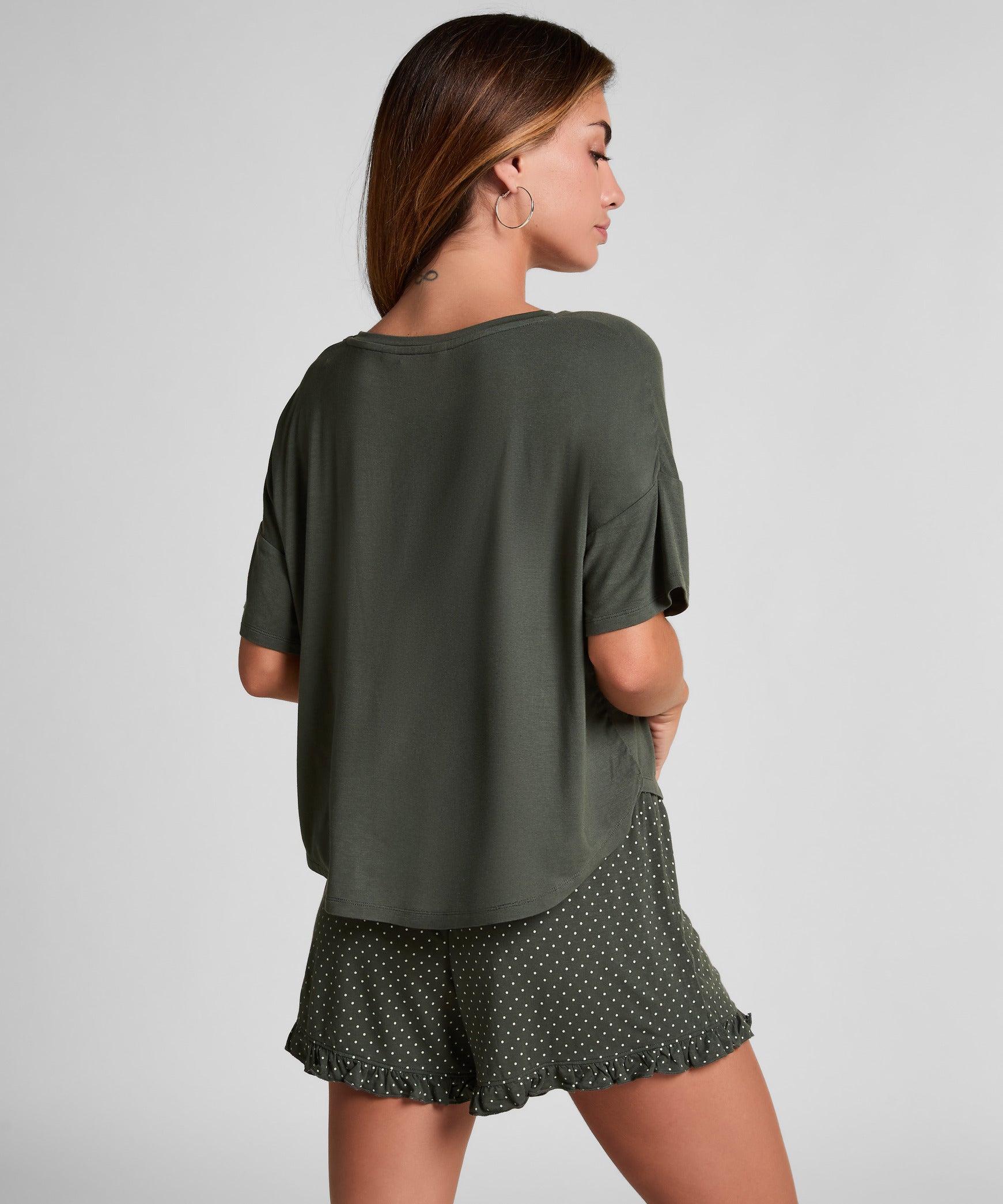 Hunkemoller_Green_Jersey Pyjama Set_302712_Green_03