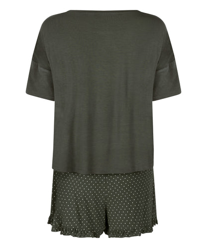 Hunkemoller_Green_Jersey Pyjama Set_302712_Green_05