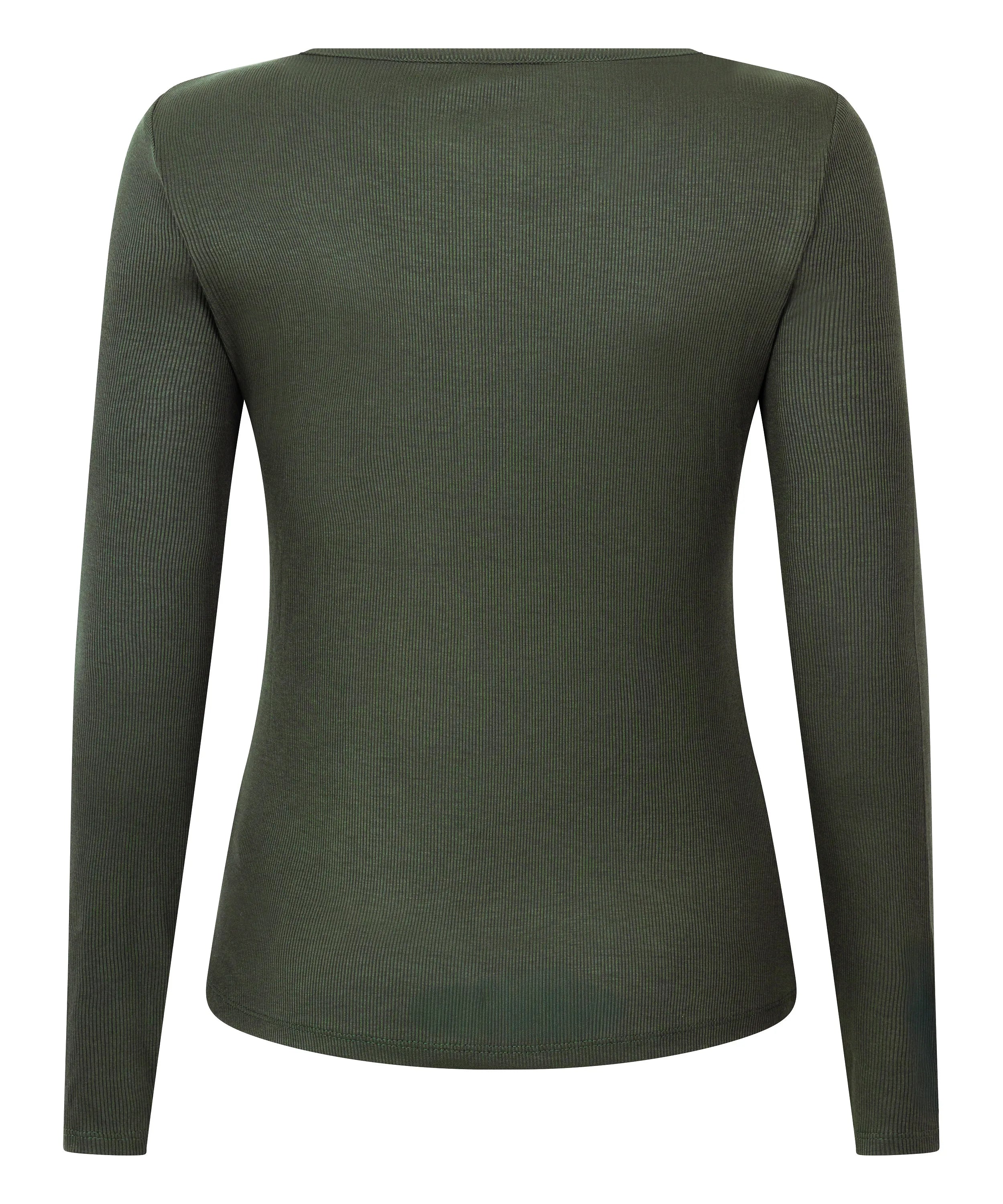 Hunkemoller_Green_Longsleeved Pyjama Top Henley_302714_HKM Green_06
