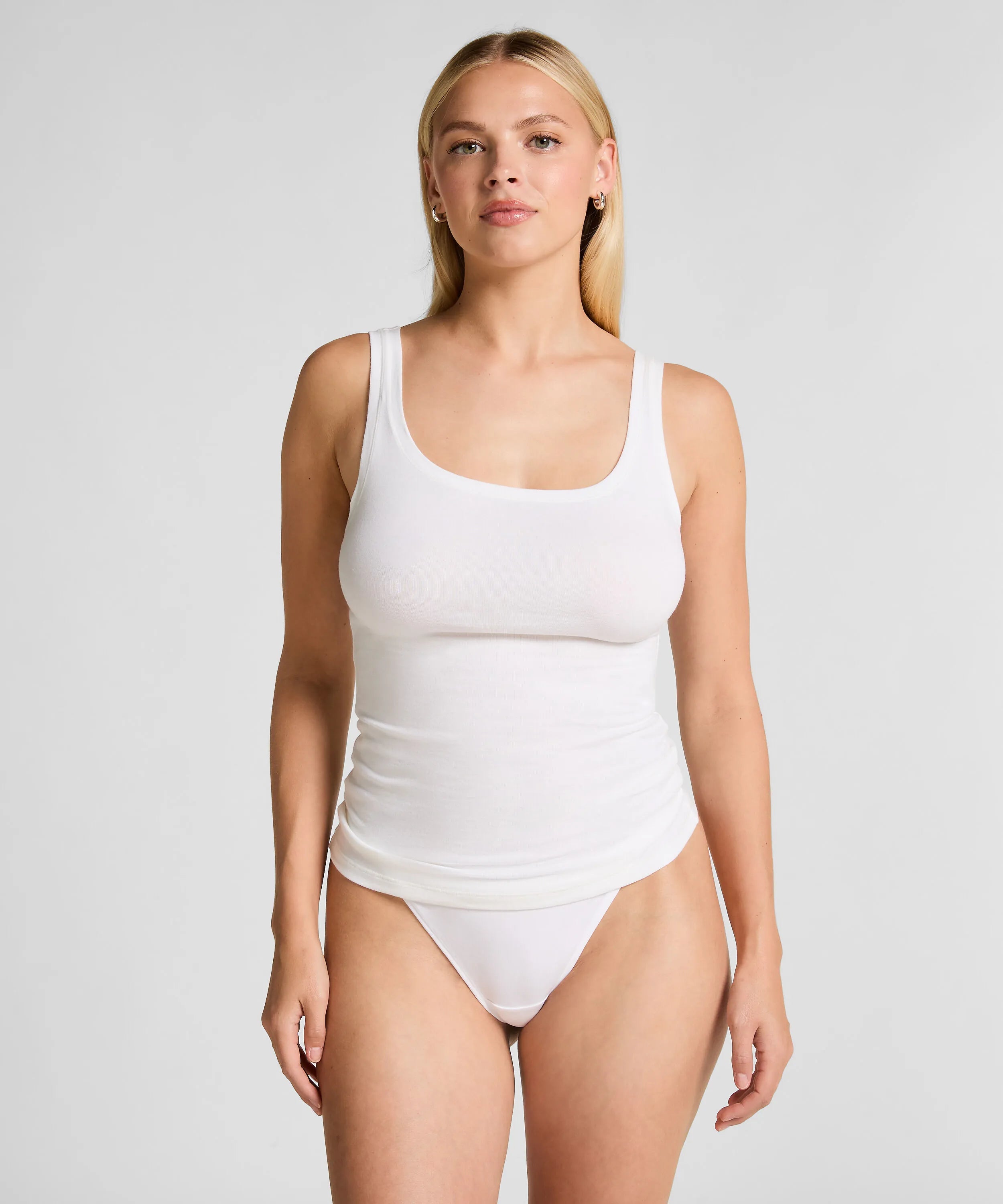Hunkemoller_White_Singlet Tanktop Soft Cotton_302723_HKM White_03