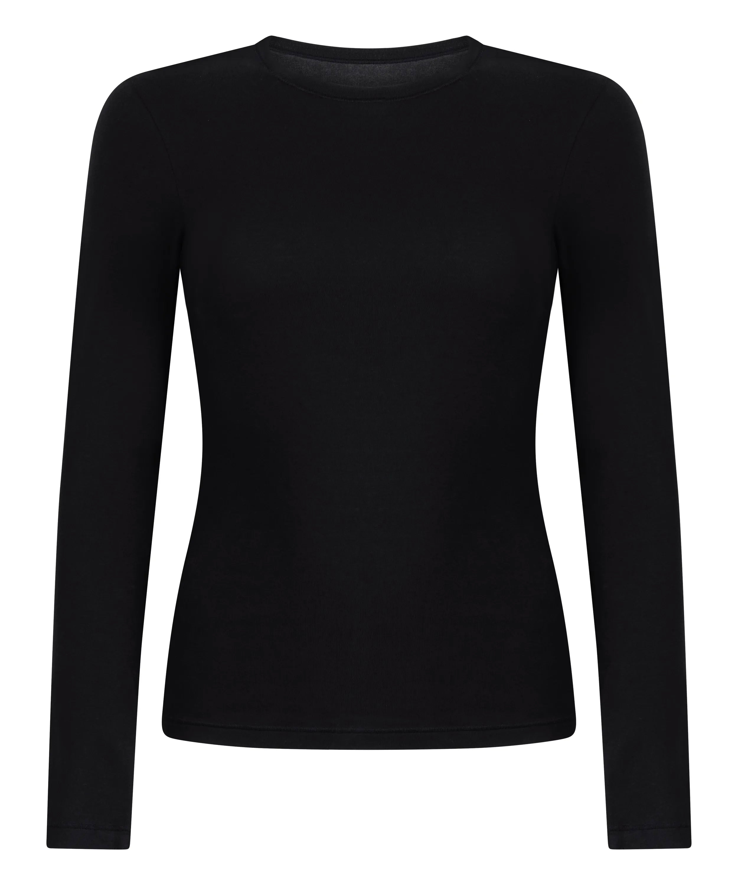 Hunkemoller_Black_Longsleeved Shirt from Soft Cotton_302729_Black_05
