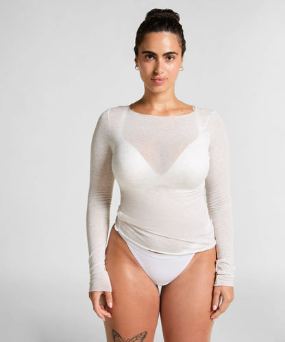 Hunkemoller_Gray_super soft Boatneck shirt with Cashmere_302733_Soft Grey Melange_06