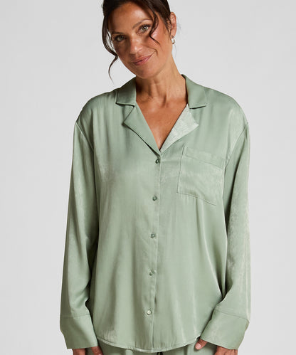 Hunkemoller_Iceberg Green_Ayla Satin Long-Sleeved Jacket_302768_Iceberg Green_01