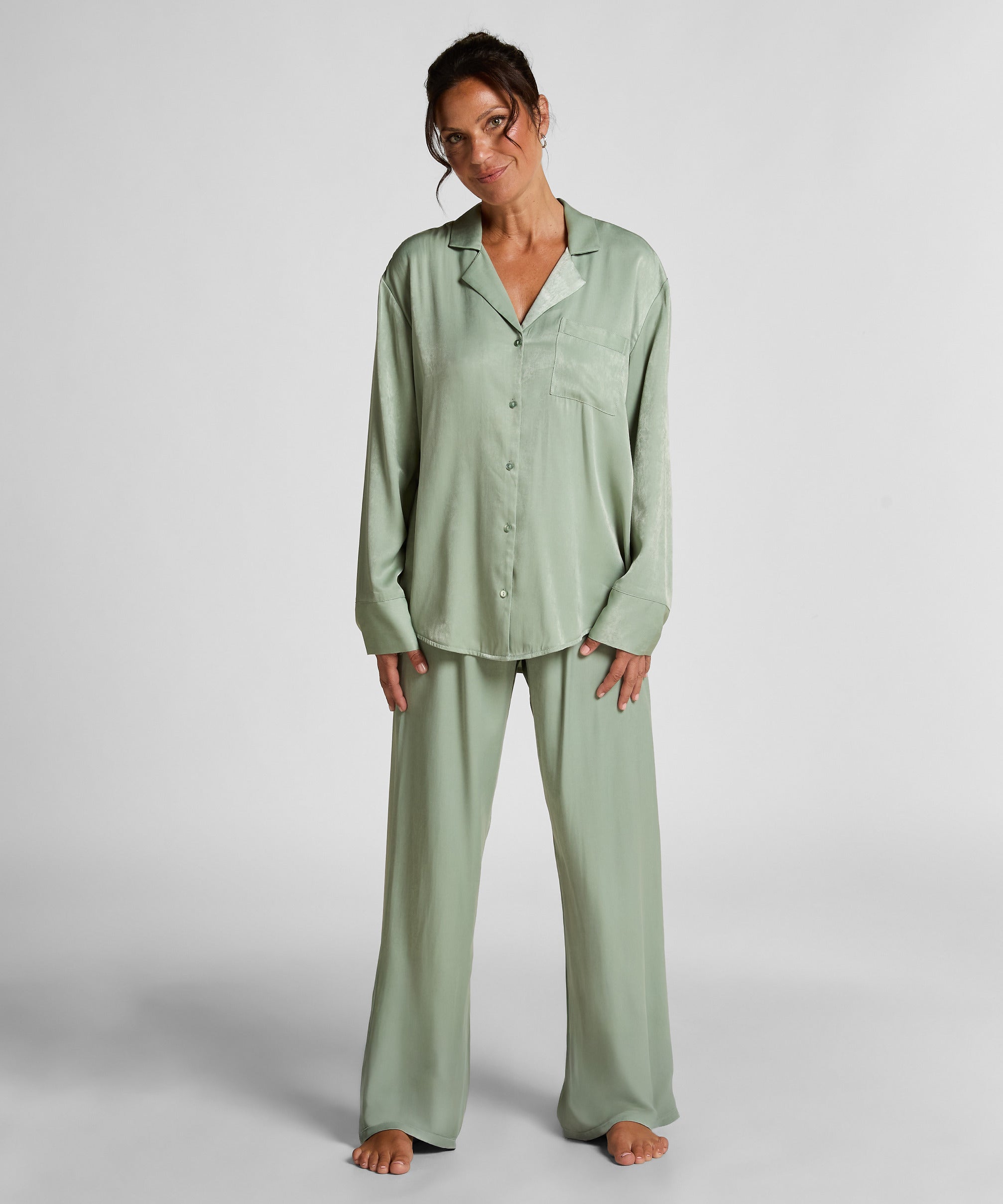 Hunkemoller_Iceberg Green_Satin Trousers_302771_Iceberg Green_01