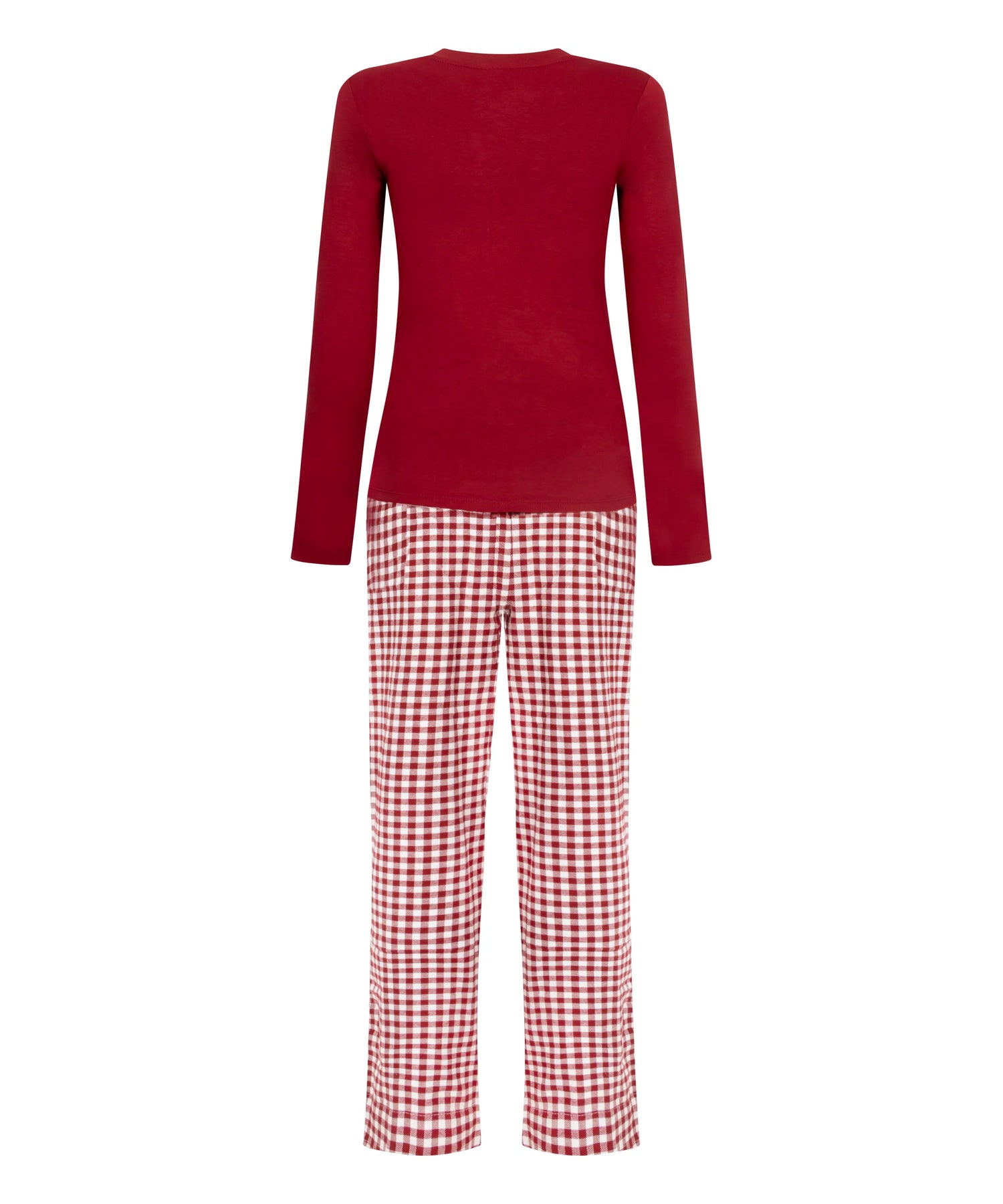 Hunkemoller_Red_Pyjamaset Twill_302780_Red Dahlia_05