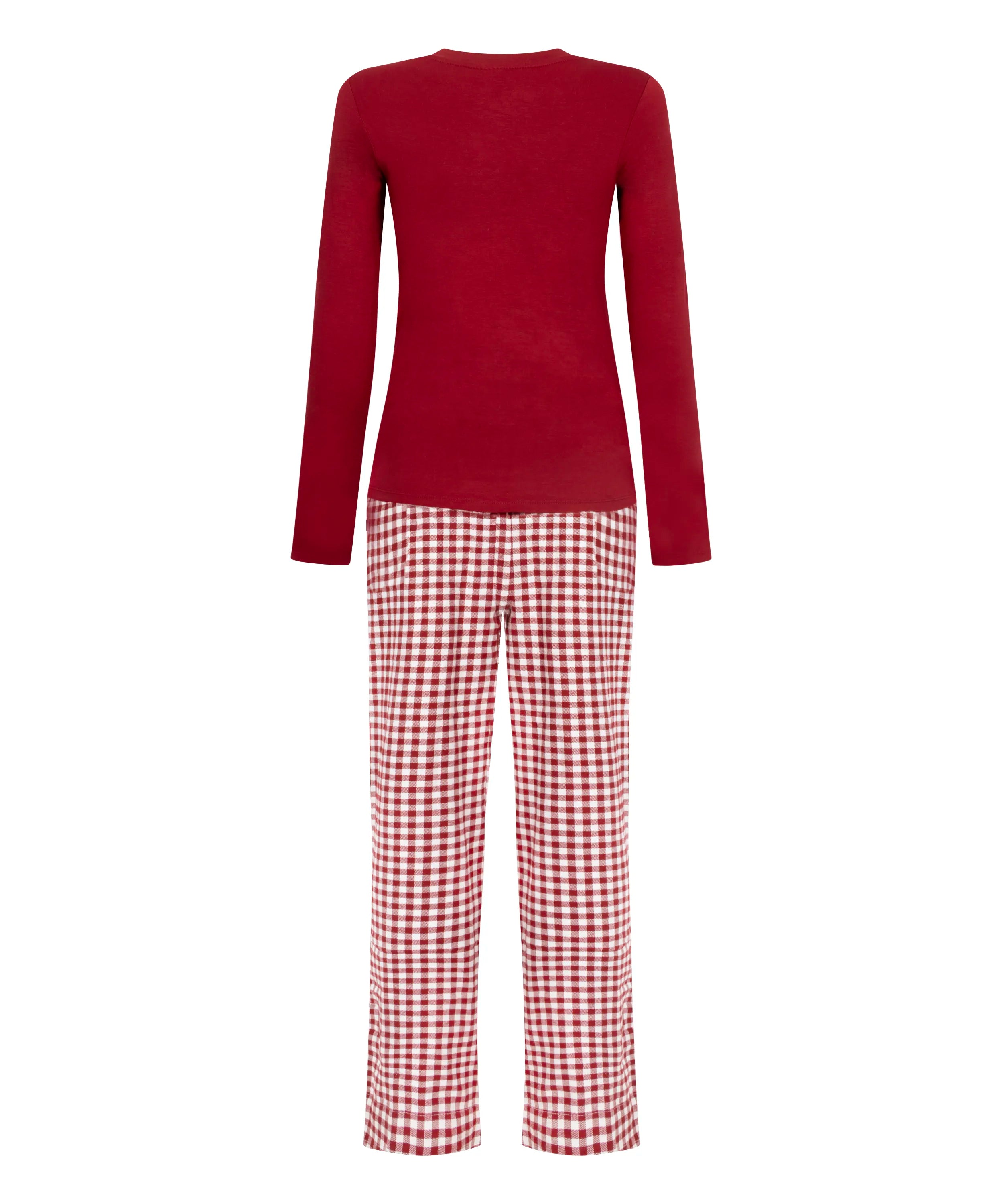 Hunkemoller_Red_Pyjamaset Twill_302780_Red Dahlia_05