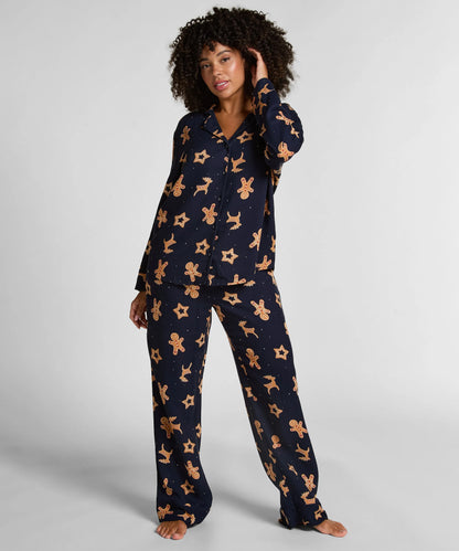 Hunkemoller_Blue_Gingerbread Pyjama Set_302783_Peacoat_01