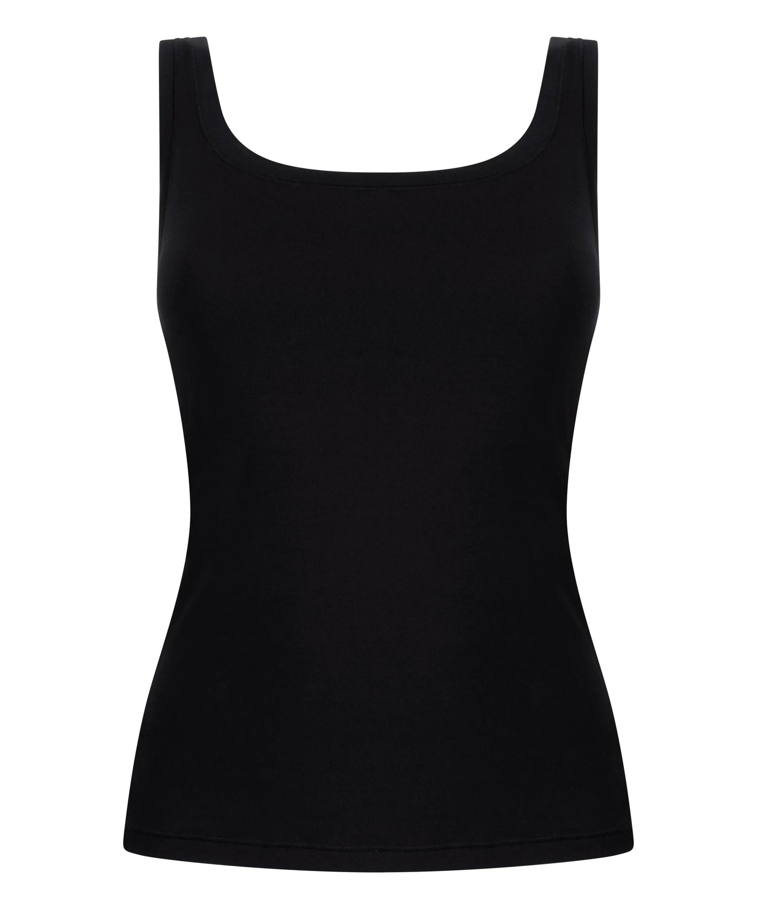 Hunkemoller_Black_Singlet Tanktop Soft Cotton_302809_Black_05