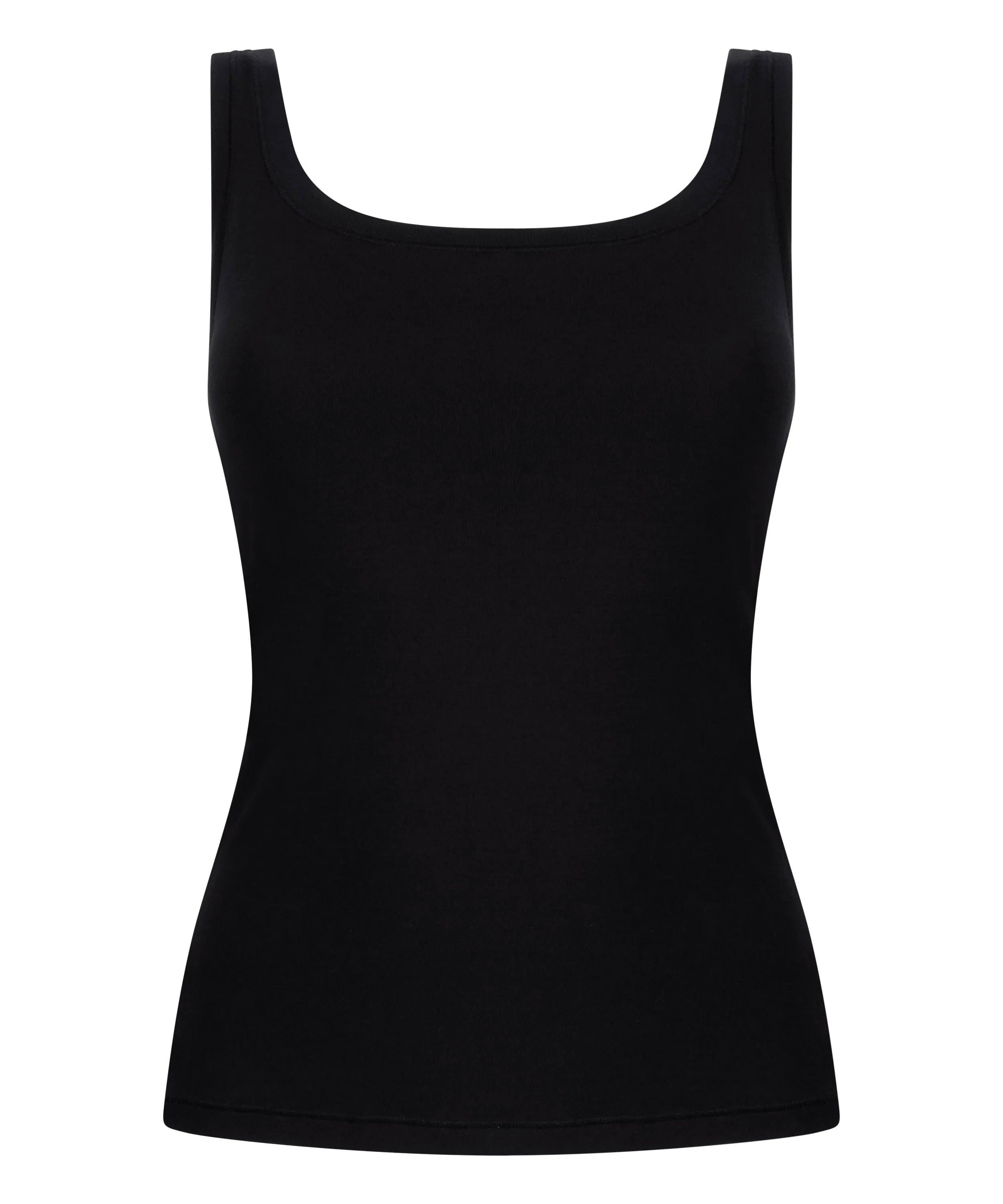 Hunkemoller_Black_Singlet Tanktop Soft Cotton_302809_Black_05