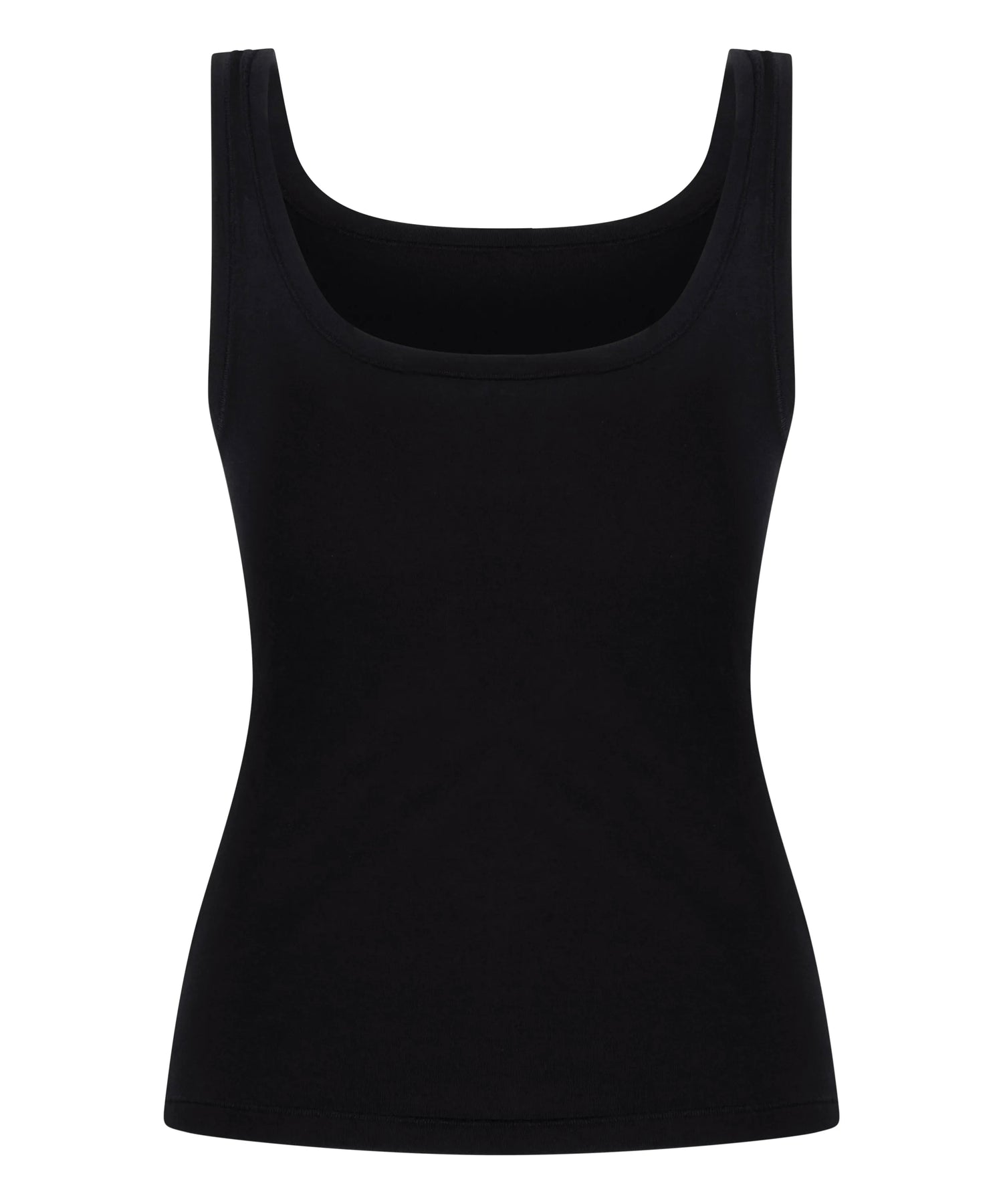 Hunkemoller_Black_Singlet Tanktop Soft Cotton_302809_Black_06