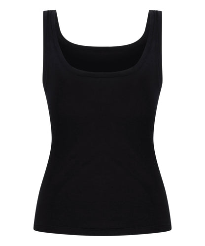 Hunkemoller_Black_Singlet Tanktop Soft Cotton_302809_Black_06