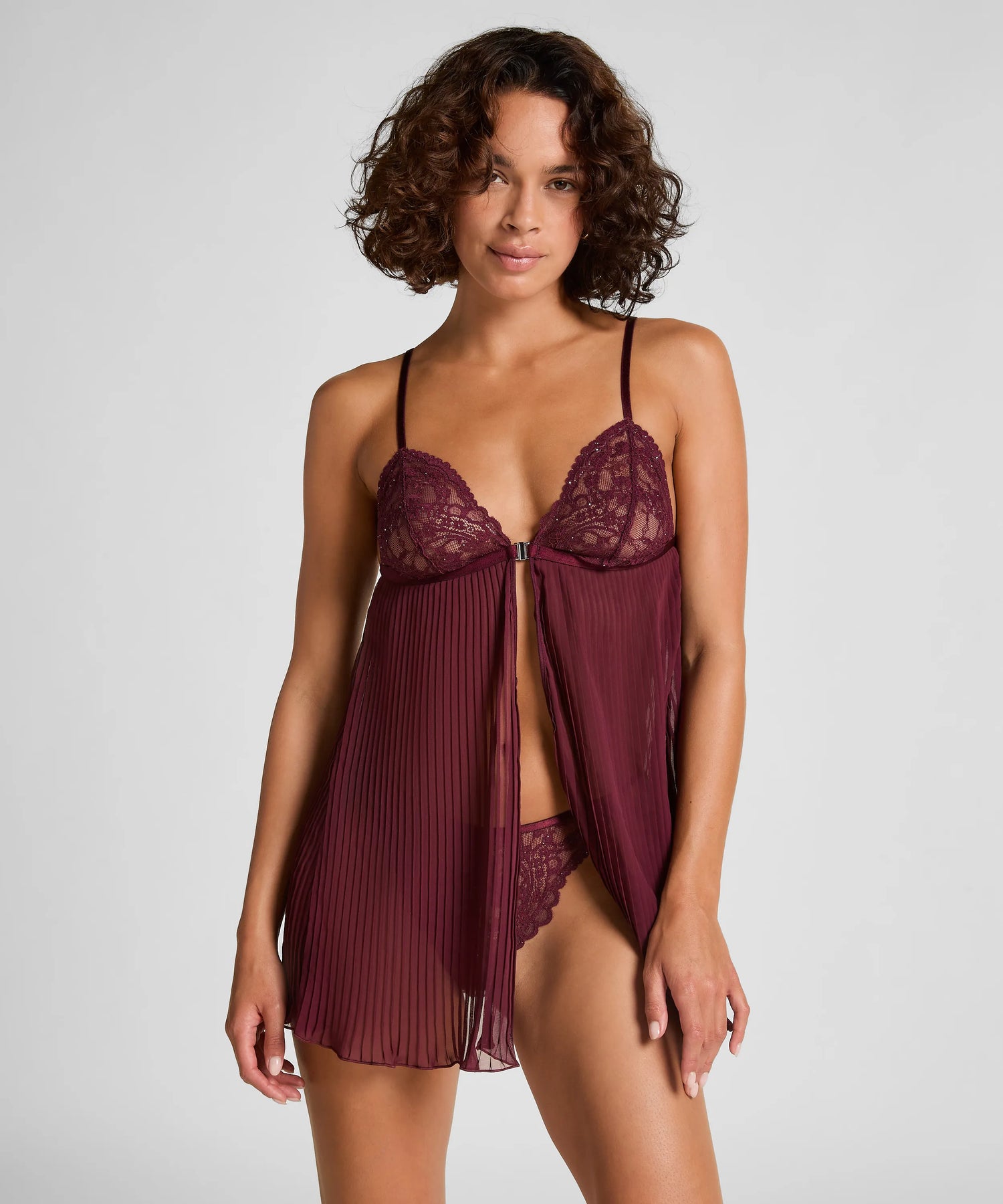 Hunkemoller_Red_Isadora Babydoll_302834_Zinfandel_01