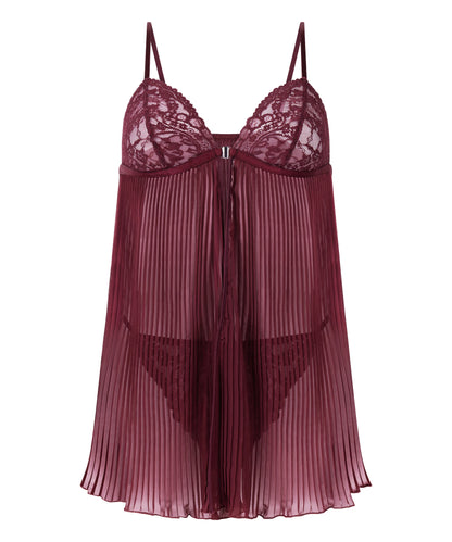 Hunkemoller_Red_Isadora Babydoll_302834_Zinfandel_04