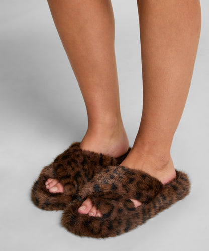 Hunkemoller_Tan_Fake Fur Slippers_302857_Tan_01