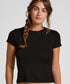 Hunkemoller_Black_Ribbed Crew Neck Short-Sleeved Pyjama Top_302868_Black_01