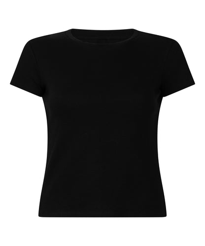 Hunkemoller_Black_Ribbed Crew Neck Short-Sleeved Pyjama Top_302868_Black_05