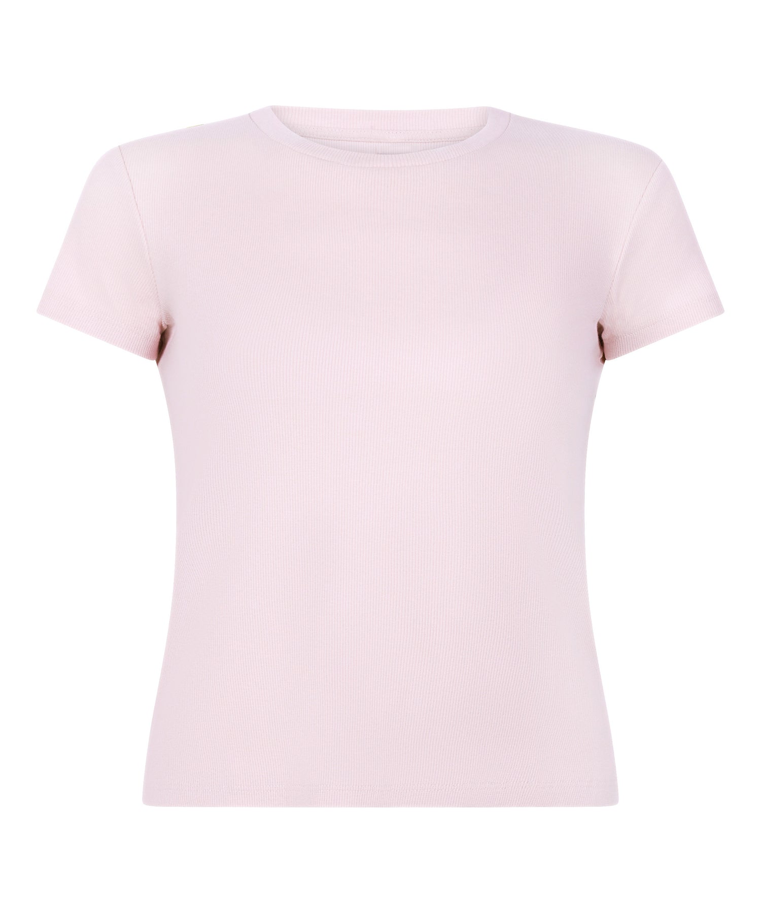 Hunkemoller_Pink_Ribbed Crew Neck Short-Sleeved Pyjama Top_302869_Pink_05