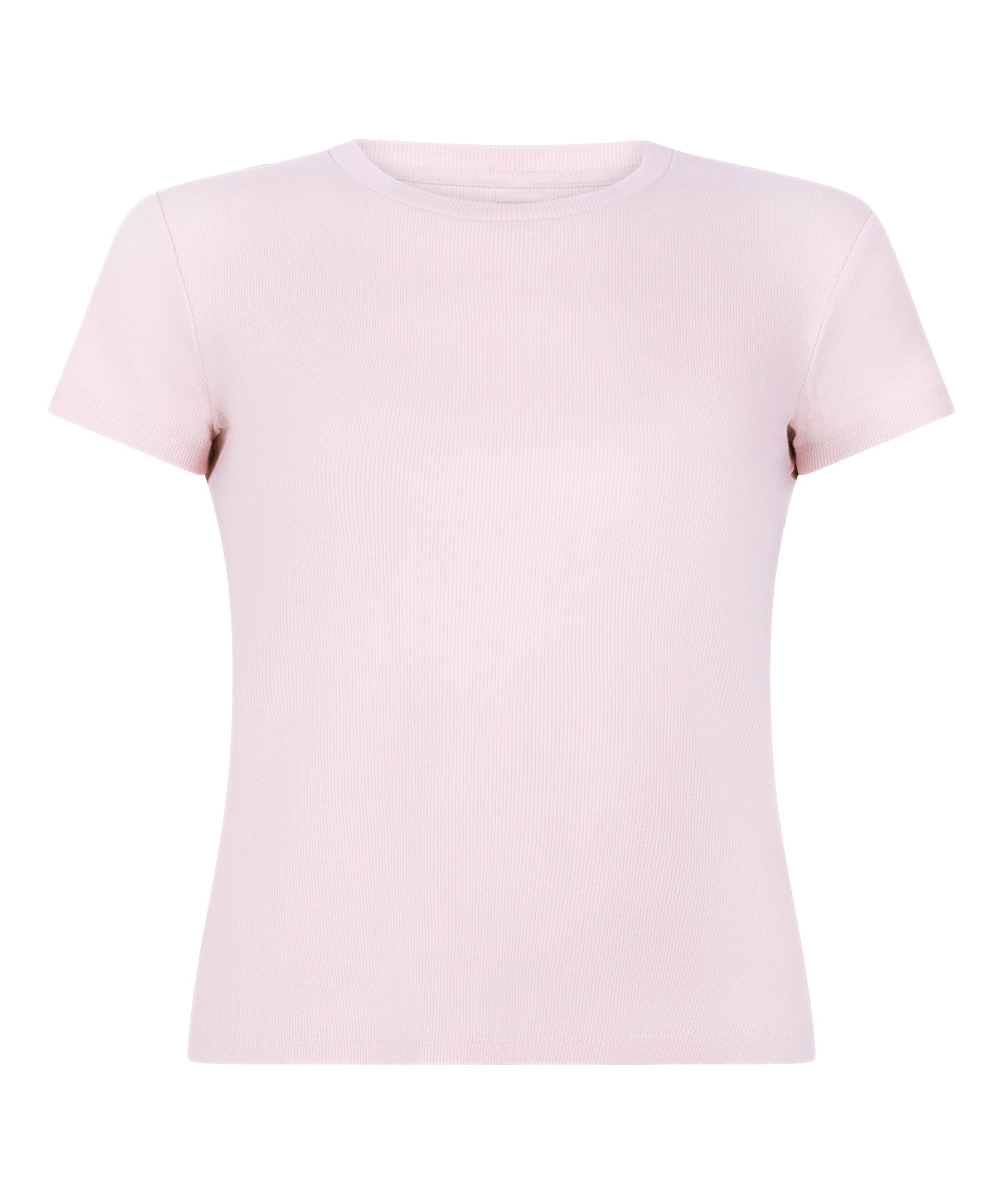 Hunkemoller_Pink_Ribbed Crew Neck Short-Sleeved Pyjama Top_302869_Pink_05