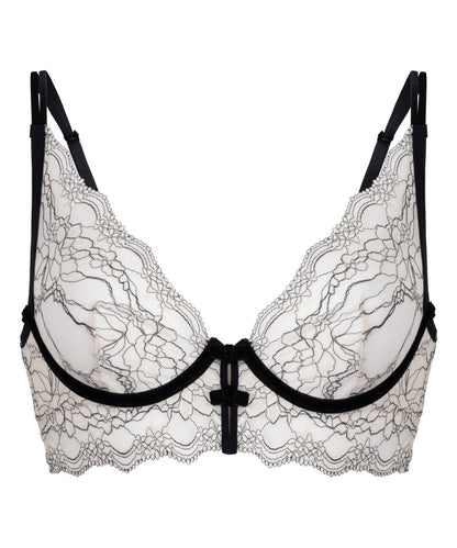 Hunkemoller_Birch_Agnes Non-Padded Underwired Longline Bra in Different Cup Sizes_303002_Birch_05