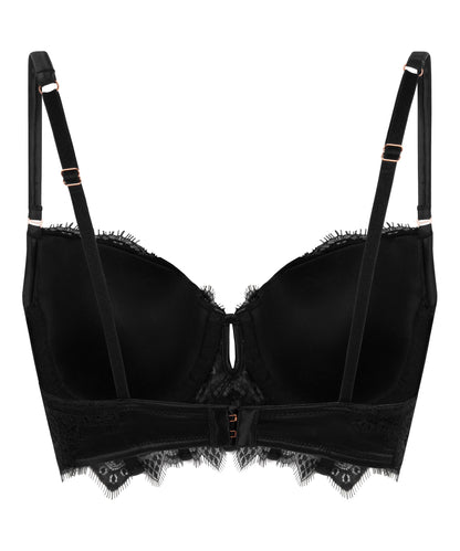 Hunkemoller_Caviar_Zoe Padded Longline Underwired Bra in Different Cup Sizes_303113_Caviar_06