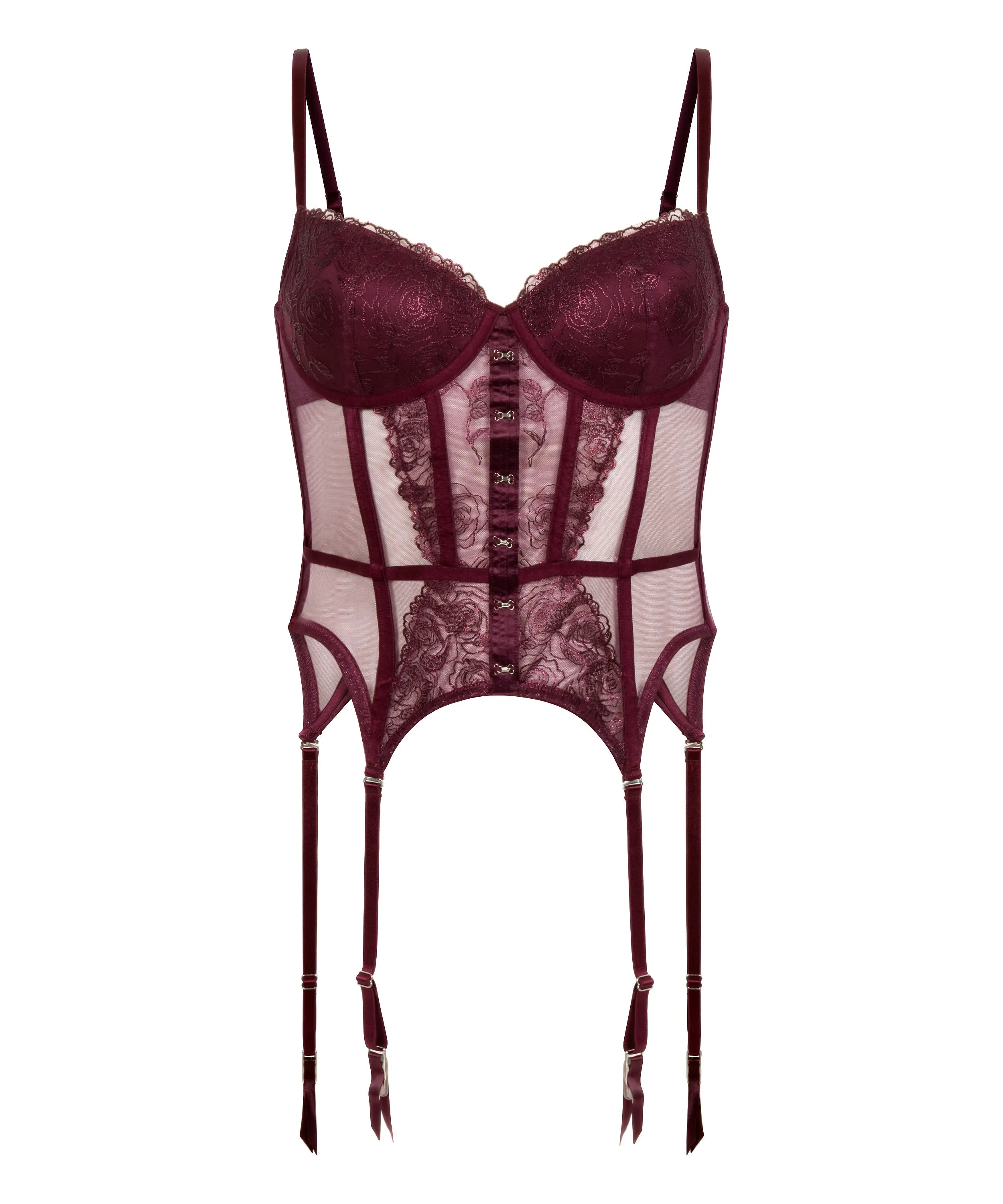 Hunkemoller_Purple_Hollie Bustier in Different Cup Sizes_303218_Fig_04