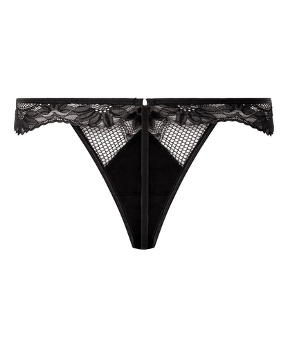 Hunkemoller_Black_Belladonna Thong_303238_Caviar_05