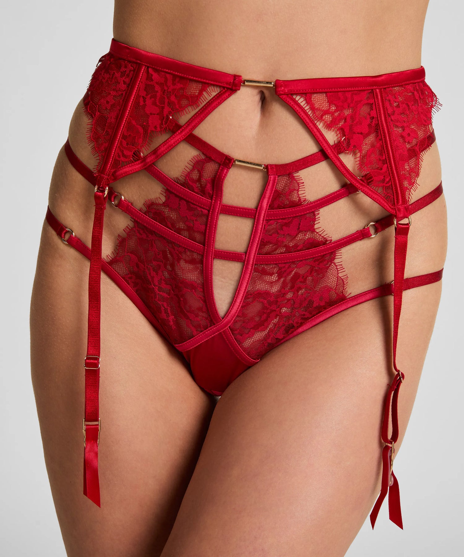 Hunkemoller_Red_Noeki Suspenderbelt_303241_Chili Pepper_02