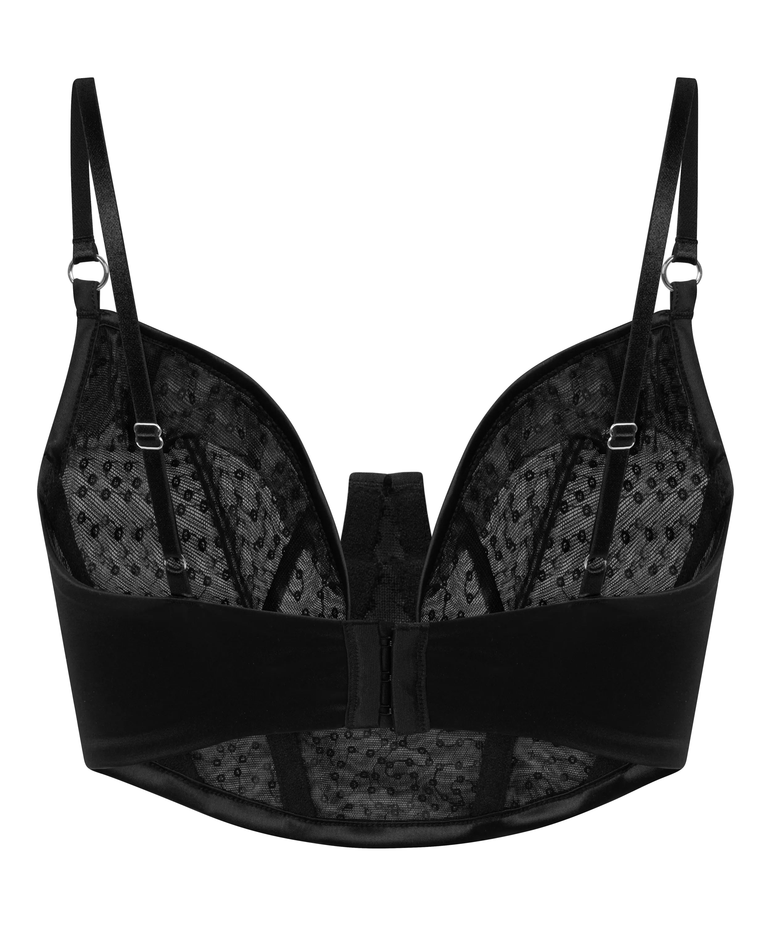 Hunkemoller_Black_Elle Non-Padded Underwired Longline Bra in Different Cup Sizes_303243_Caviar_10