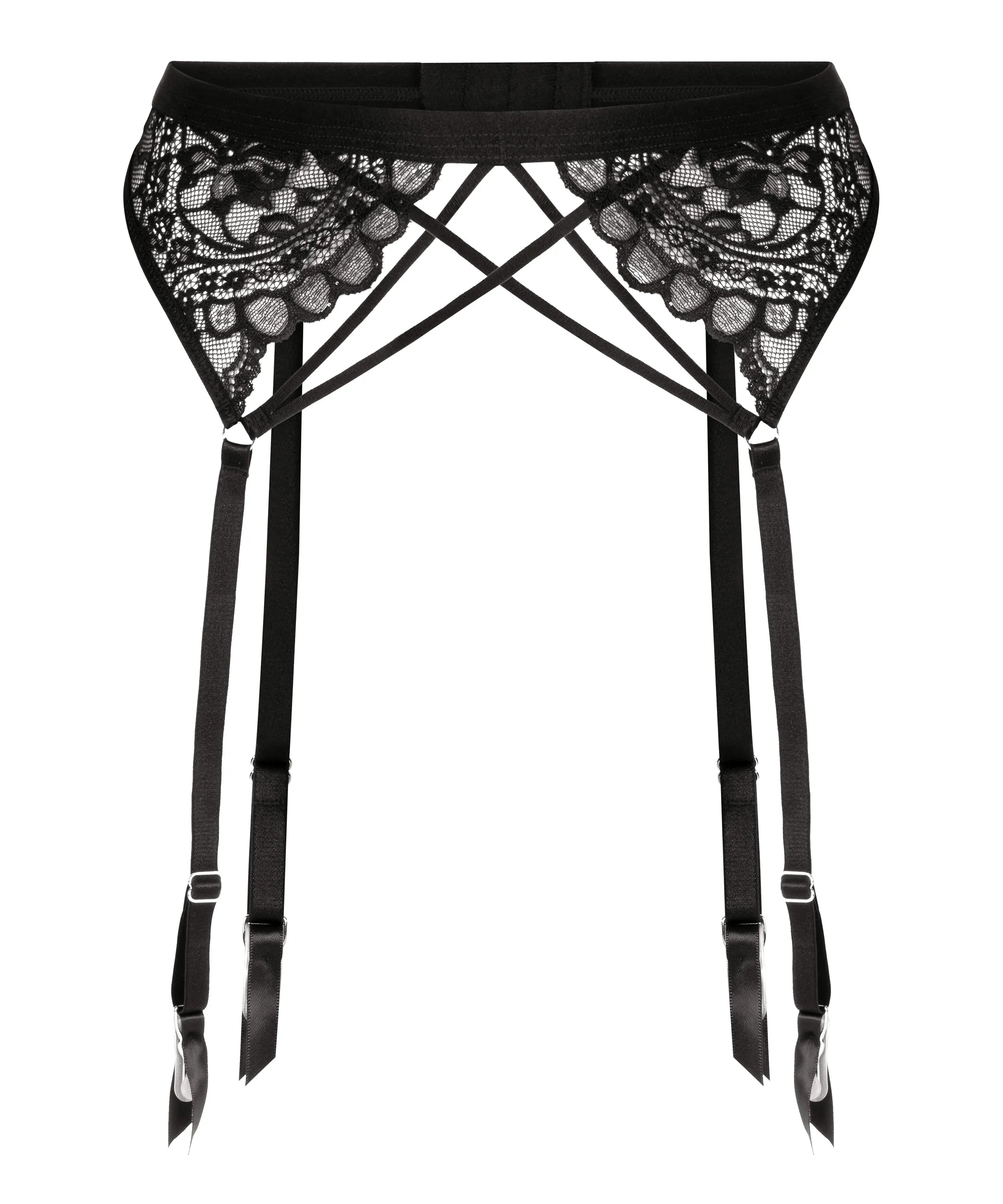 Hunkemoller_Black_Sabrina Suspender Belt_303264_Caviar_04