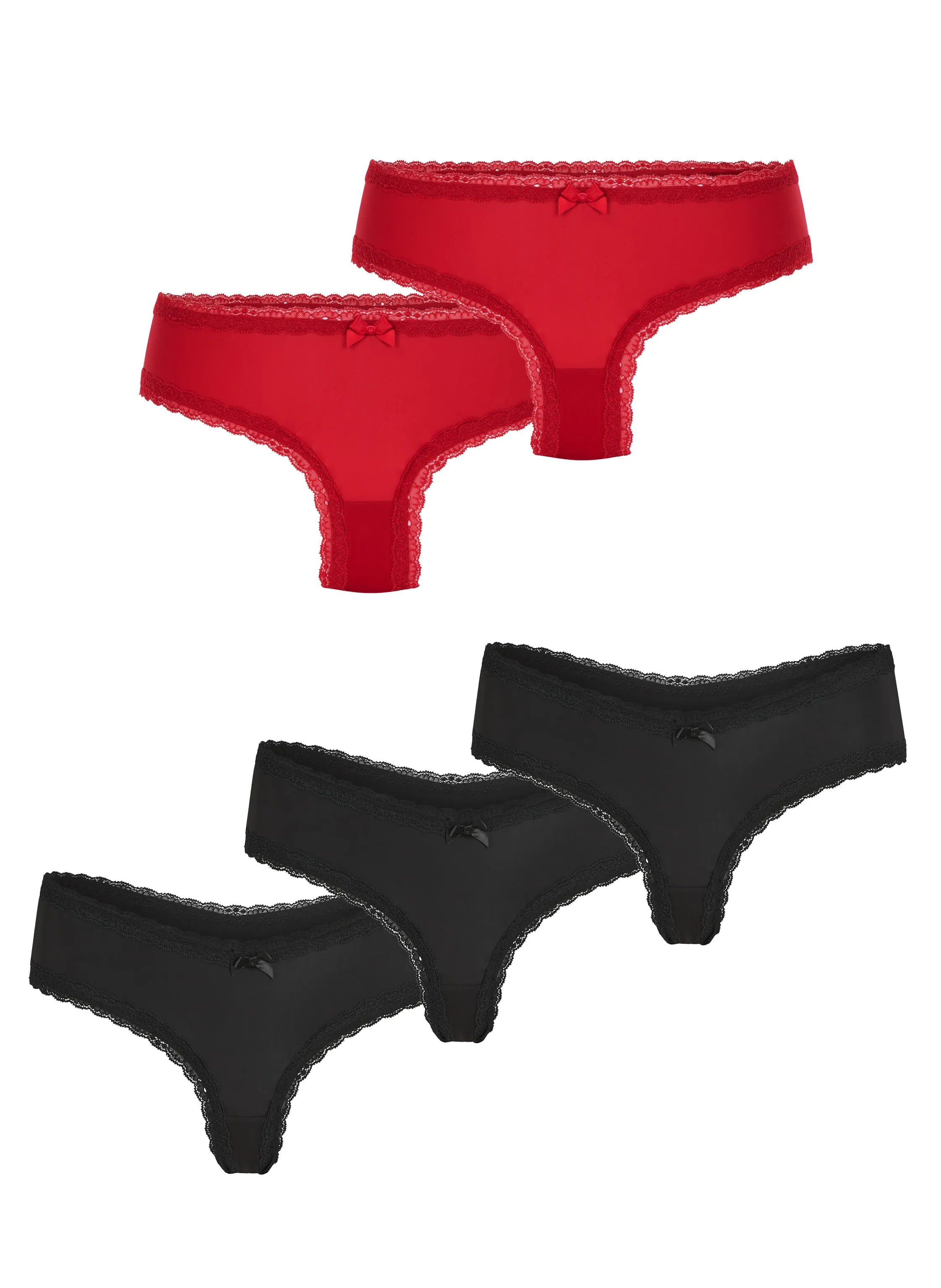 Hunkemoller_Red_5 Pack V Shape_303347_Chili Pepper_04