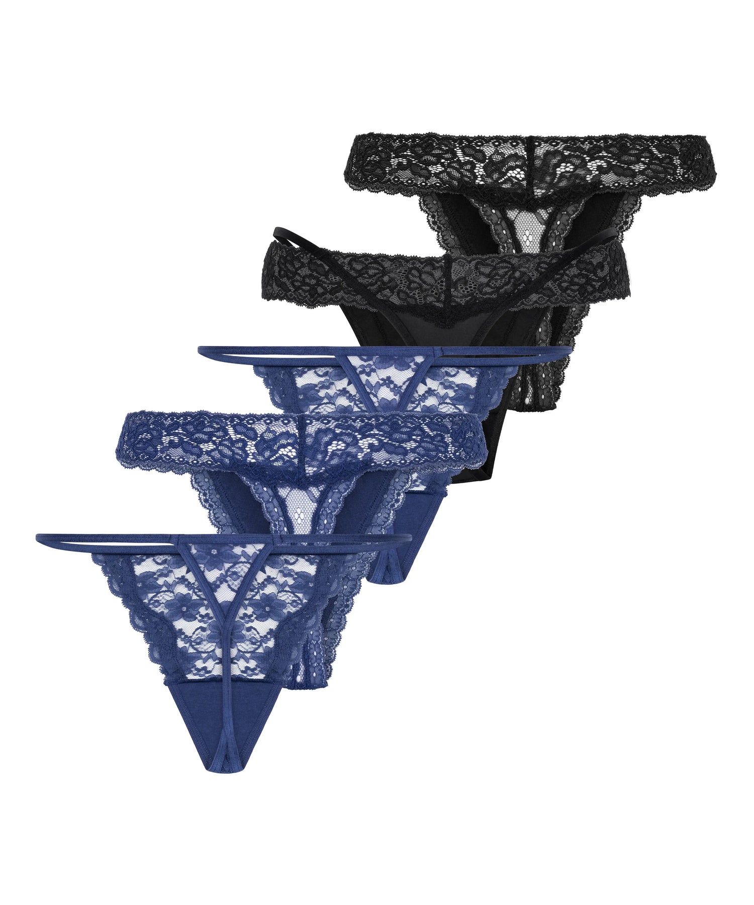 Hunkemoller_Blue_5-pack Fashion Thong_303348_Twilight Blue_05