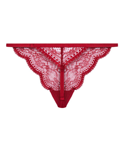 Hunkemoller Tibetan Red Women Isabelle Thong SKU: 303352_Tibetan Red Image 05