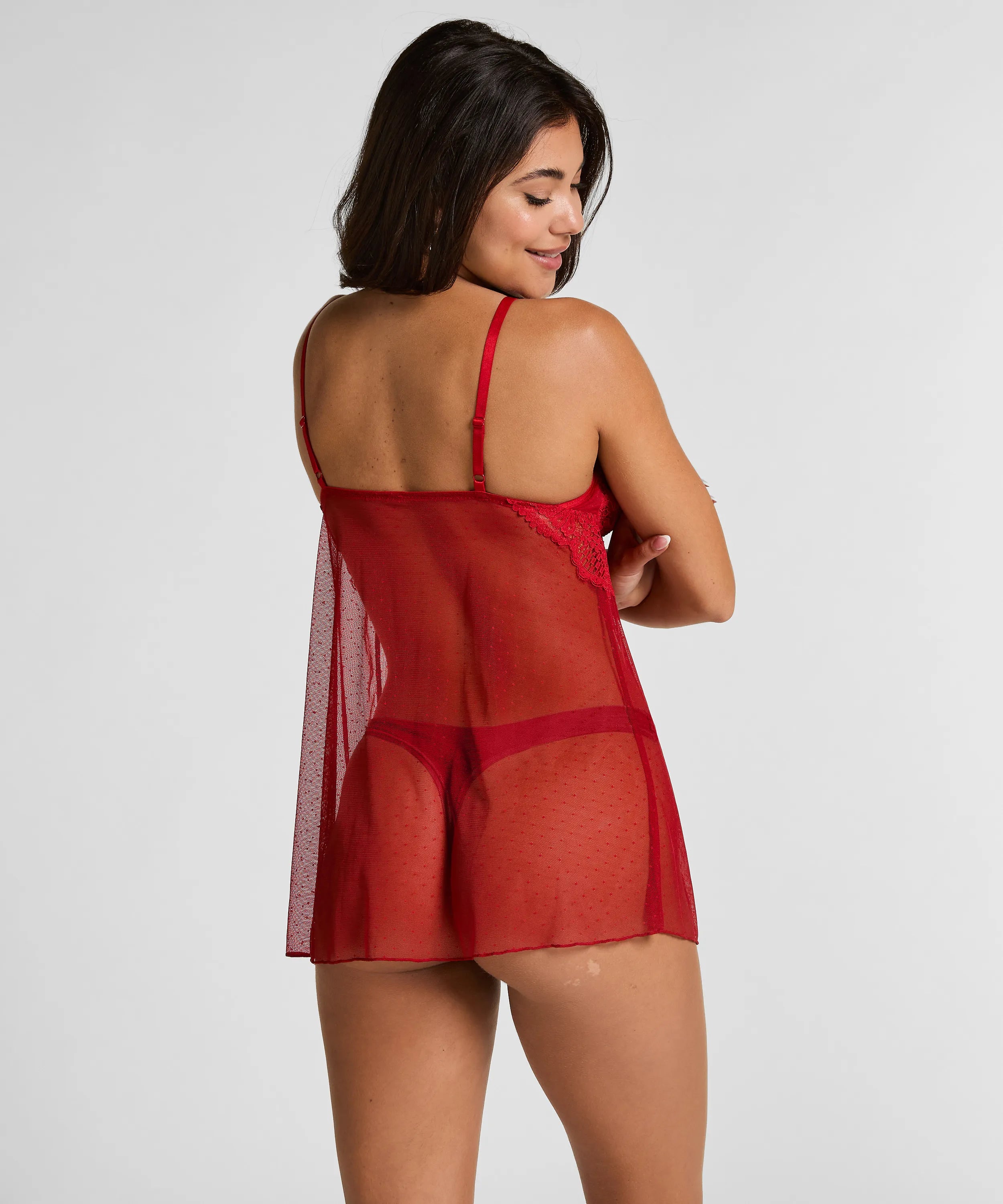 Hunkemoller_Red_Whitney Babydoll _303377_Chili Pepper_04