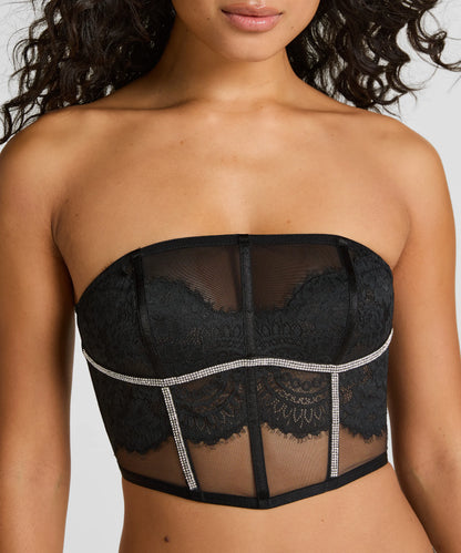 Hunkemoller_Black_Odette Bustier_303414_Caviar_02