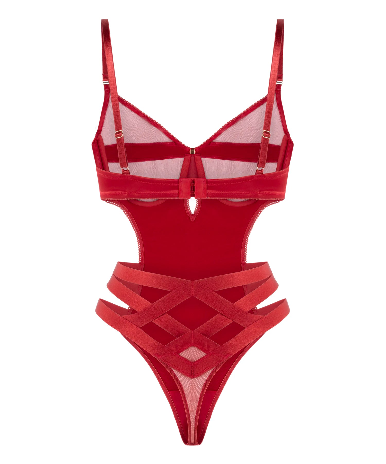 Hunkemoller_Red_Vienna Body in Different Cup Sizes_303421_Chili Pepper_05