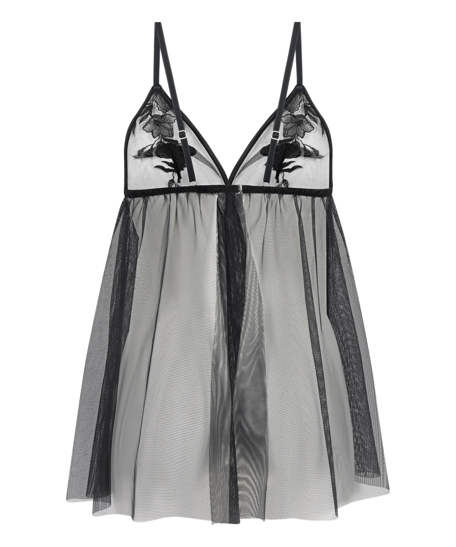 Hunkemoller_Black_Hilton Babydoll_303423_Caviar_05