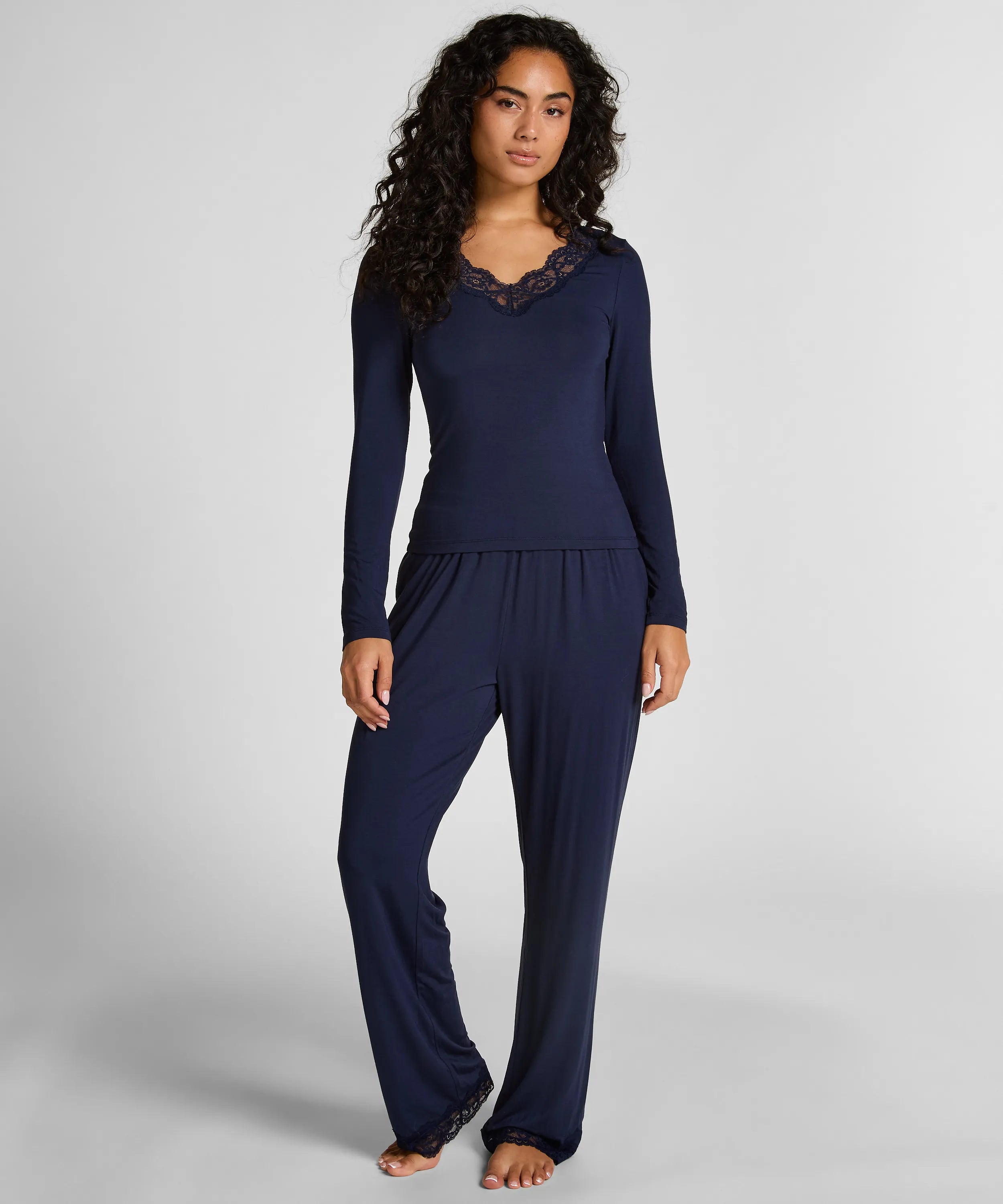 Hunkemoller_Blue_Pyjama Set_303429_HKM Blue_01