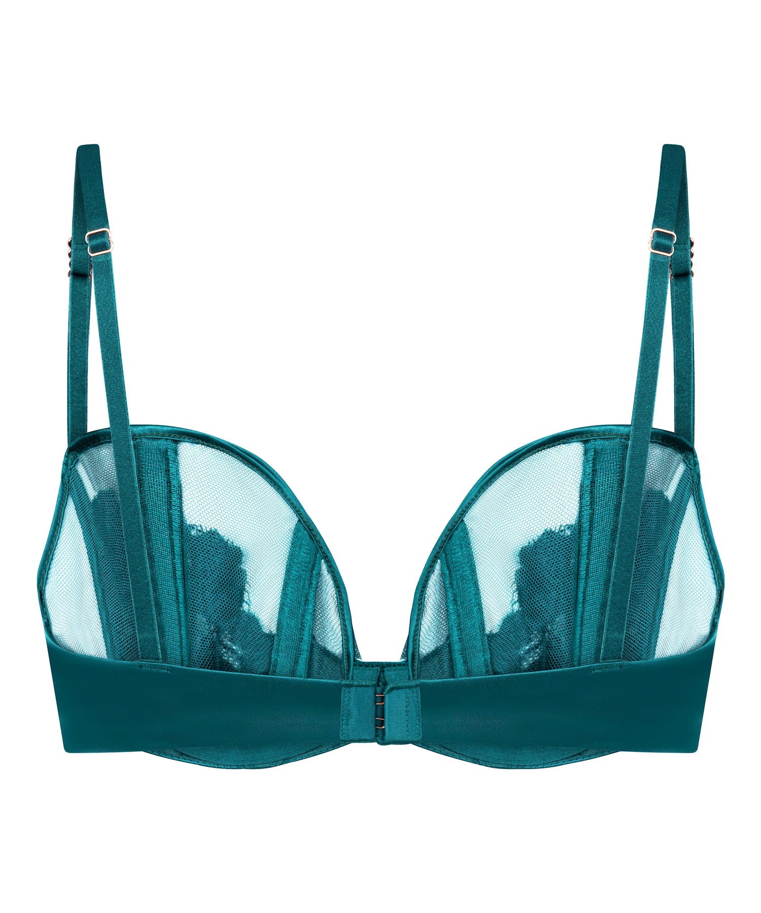 Hunkemoller_Green_Ember Non-Padded Underwired Bra in Different Cup Sizes_303532_Deep Teal_06