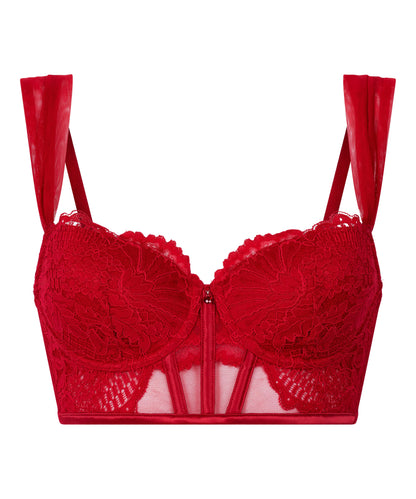Hunkemoller_Red_Whitney Padded Underwired Longline Bra in Different Cup Sizes_303539_Chili Pepper_12