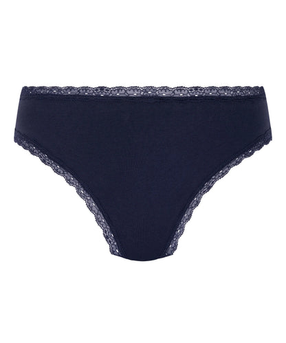 Hunkemoller Blue Women Georgia Cotton Brazilian SKU: 303560_Blue Image 05
