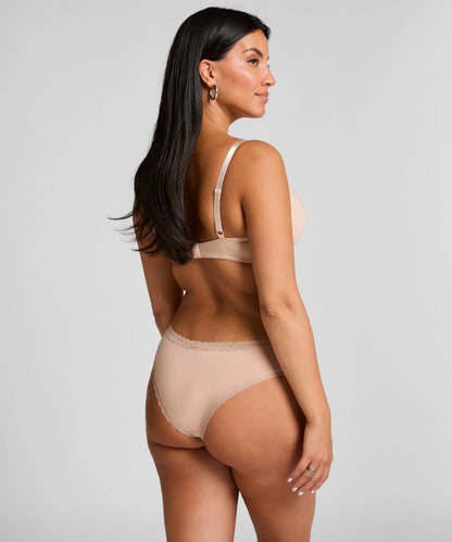 Hunkemoller Tan Women Georgia Cotton Brazilian SKU: 303561_Tan Image 03