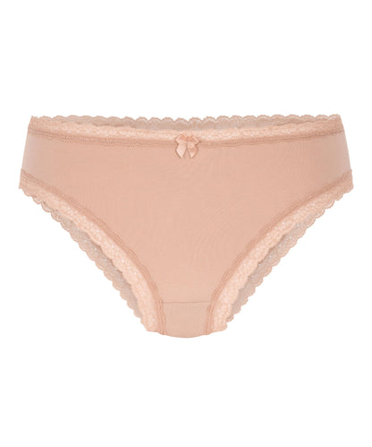 Hunkemoller Tan Women Georgia Cotton Brazilian SKU: 303561_Tan Image 04